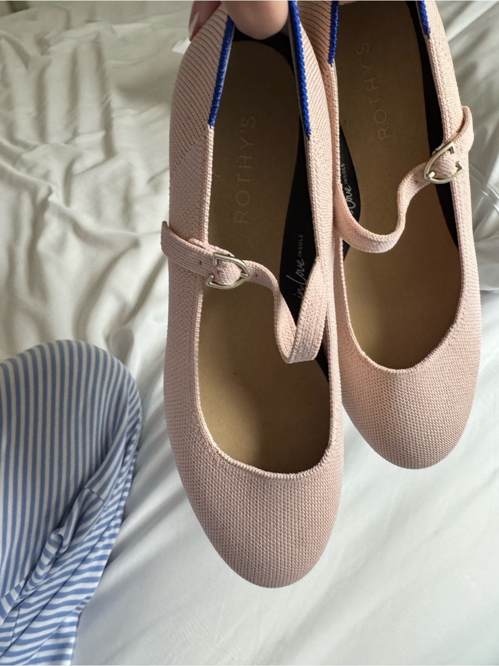 Rothy's Pink Mary Jane Block Heel Pumps - Picture 9 of 13